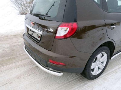 Защита заднего бампера 60 мм ТСС для Geely Emgrand X7 2013-2016
