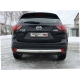 Защита заднего бампера овальная 75х42 мм ТСС для Mazda CX-5 2011-2015